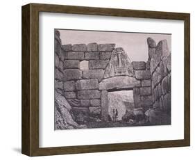 The Lion's Gate, Main Entrance to Mycenae-Heinrich Schliemann-Framed Giclee Print