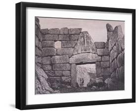 The Lion's Gate, Main Entrance to Mycenae-Heinrich Schliemann-Framed Giclee Print