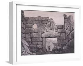 The Lion's Gate, Main Entrance to Mycenae-Heinrich Schliemann-Framed Giclee Print