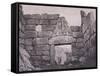 The Lion's Gate, Main Entrance to Mycenae-Heinrich Schliemann-Framed Stretched Canvas