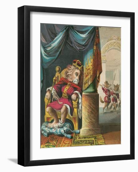 The Lion Who Was King-null-Framed Art Print