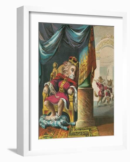 The Lion Who Was King-null-Framed Art Print