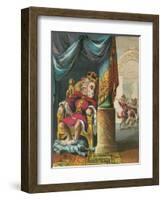 The Lion Who Was King-null-Framed Art Print