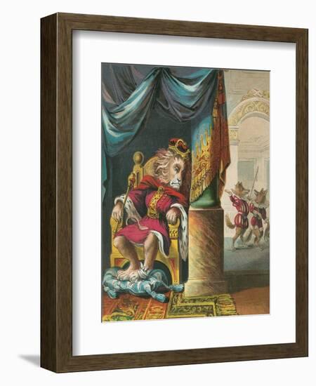 The Lion Who Was King-null-Framed Art Print