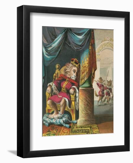 The Lion Who Was King-null-Framed Art Print