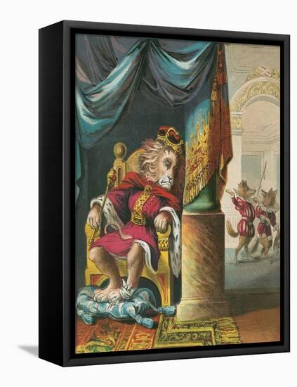 The Lion Who Was King-null-Framed Stretched Canvas