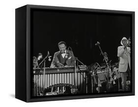 The Lionel Hampton Orchestra on Stage at Knebworth, Hertfordshire, July 1982-Denis Williams-Framed Stretched Canvas