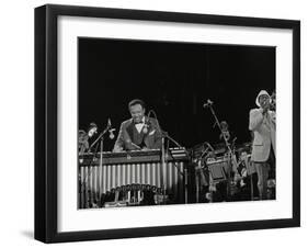 The Lionel Hampton Orchestra on Stage at Knebworth, Hertfordshire, July 1982-Denis Williams-Framed Photographic Print