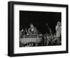 The Lionel Hampton Orchestra on Stage at Knebworth, Hertfordshire, July 1982-Denis Williams-Framed Photographic Print