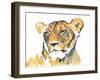 The Lioness-Mark Adlington-Framed Giclee Print