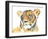 The Lioness-Mark Adlington-Framed Giclee Print