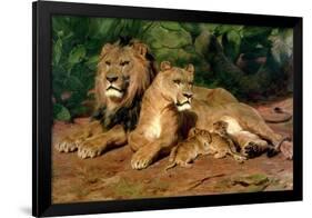 The Lions at Home, 1881-Rosa Bonheur-Framed Giclee Print