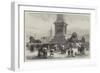 The Lions at the Base of the Nelson Column, Trafalgar-Square-Charles Robinson-Framed Giclee Print