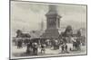 The Lions at the Base of the Nelson Column, Trafalgar-Square-Charles Robinson-Mounted Giclee Print