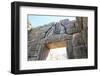 The Lions' Gate in the ruins of the ancient city of Mycenae, UNESCO World Heritage Site, Peloponnes-David Pickford-Framed Photographic Print