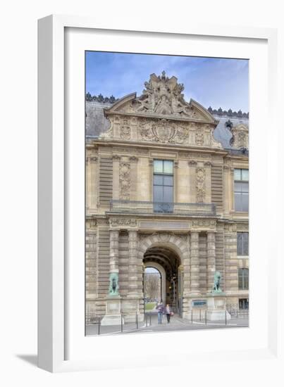 The Lions Gate Of The Louvre-Cora Niele-Framed Giclee Print