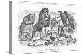 The Lions Just Share, 1882-Joseph Swain-Stretched Canvas