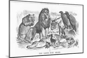 The Lions Just Share, 1882-Joseph Swain-Mounted Giclee Print