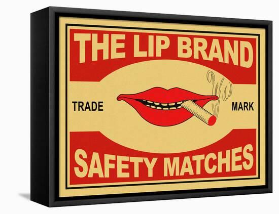 The Lip Brand Matches-Mark Rogan-Framed Stretched Canvas