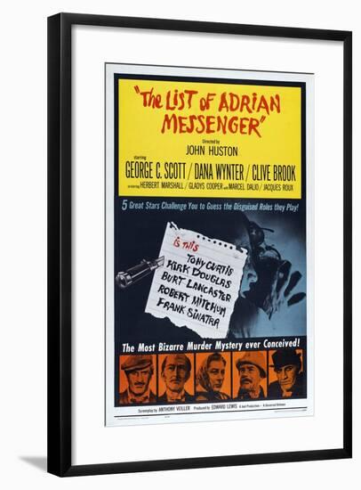 The List of Adrian Messenger-null-Framed Art Print