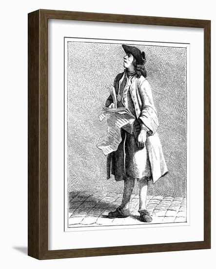 The List of the Winners in the Lottery!, 1737-1742-Bouchardon-Framed Giclee Print