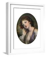 The Listening Girl, 18th Century-Jean-Baptiste Greuze-Framed Giclee Print