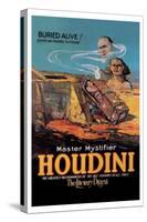 The Literary Digest: Houdini Buried Alive-null-Stretched Canvas