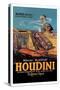 The Literary Digest: Houdini Buried Alive-null-Stretched Canvas