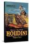 The Literary Digest: Houdini Buried Alive-null-Stretched Canvas