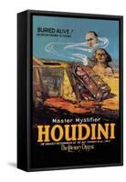 The Literary Digest: Houdini Buried Alive-null-Framed Stretched Canvas