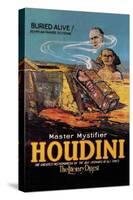 The Literary Digest: Houdini Buried Alive-null-Stretched Canvas