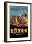 The Literary Digest: Houdini Buried Alive-null-Framed Art Print