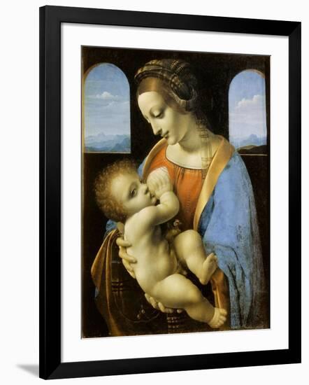 The Litta Madonna, 1490-Leonardo da Vinci-Framed Giclee Print