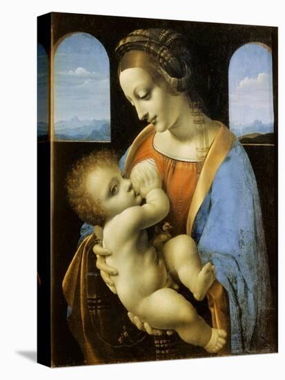 The Litta Madonna, 1490-Leonardo da Vinci-Stretched Canvas