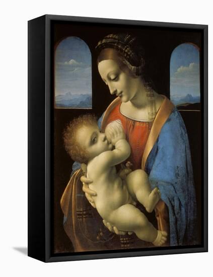 The Litta Madonna, C. 1490-Leonardo da Vinci-Framed Stretched Canvas