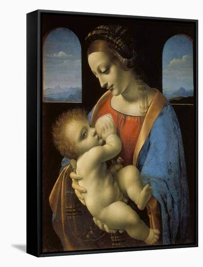 The Litta Madonna, C. 1490-Leonardo da Vinci-Framed Stretched Canvas