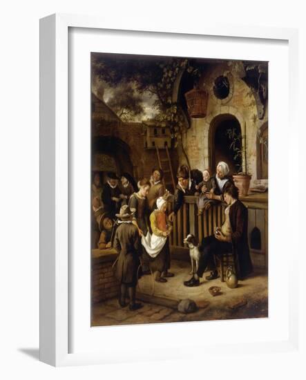 The Little Alms Collector-Jan Havicksz Steen-Framed Giclee Print