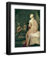 The Little Bather in the Harem, 1828-Jean-Auguste-Dominique Ingres-Framed Giclee Print