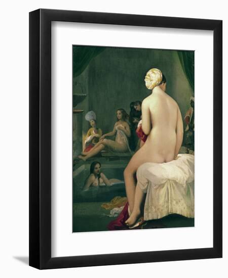 The Little Bather in the Harem, 1828-Jean-Auguste-Dominique Ingres-Framed Giclee Print