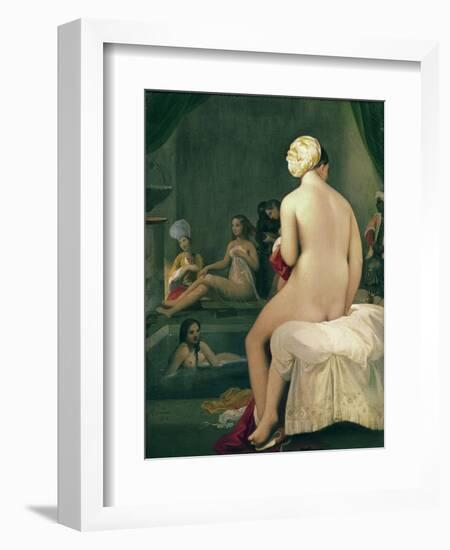 The Little Bather in the Harem, 1828-Jean-Auguste-Dominique Ingres-Framed Giclee Print