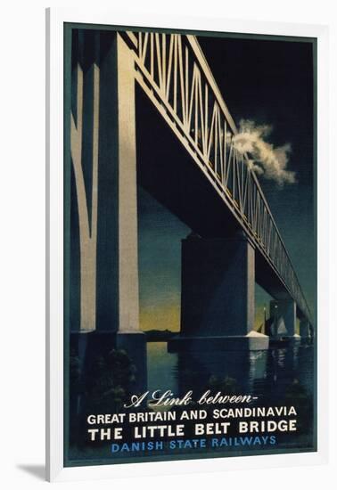 The Little Belt Bridge Poster-Aage Rasmussen-Framed Giclee Print