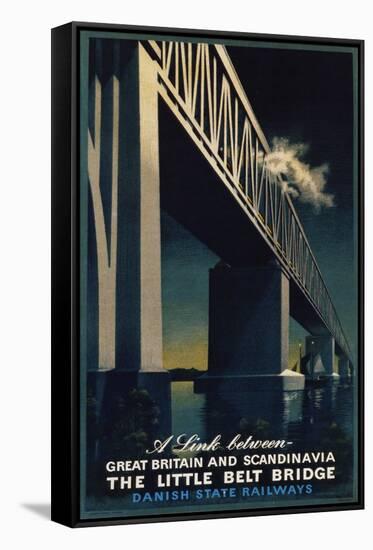 The Little Belt Bridge Poster-Aage Rasmussen-Framed Stretched Canvas