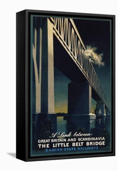 The Little Belt Bridge Poster-Aage Rasmussen-Framed Stretched Canvas