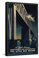 The Little Belt Bridge Poster-Aage Rasmussen-Framed Stretched Canvas