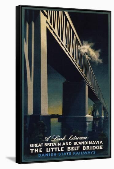 The Little Belt Bridge Poster-Aage Rasmussen-Framed Stretched Canvas