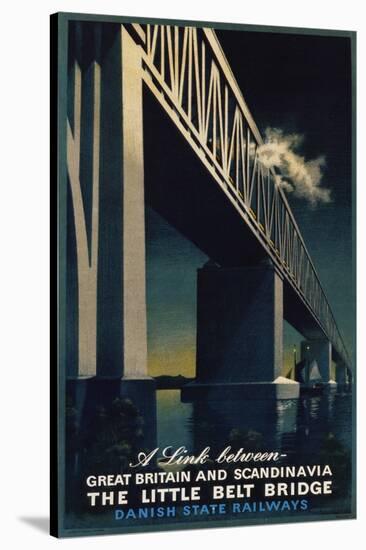 The Little Belt Bridge Poster-Aage Rasmussen-Stretched Canvas