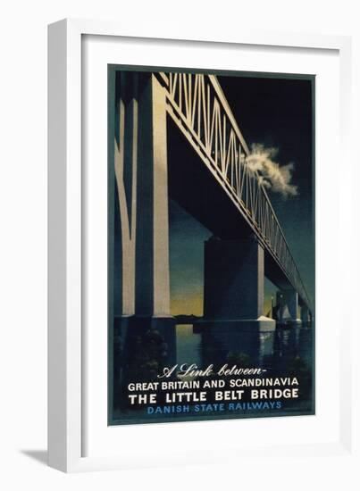 The Little Belt Bridge Poster-Aage Rasmussen-Framed Giclee Print