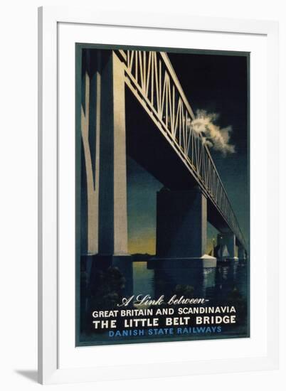 The Little Belt Bridge Poster-Aage Rasmussen-Framed Giclee Print