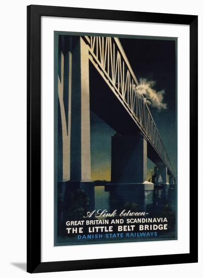 The Little Belt Bridge Poster-Aage Rasmussen-Framed Giclee Print