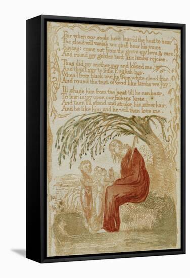 The Little Black Boy, from Songs of Innocence (Bindman 222)-William Blake-Framed Stretched Canvas